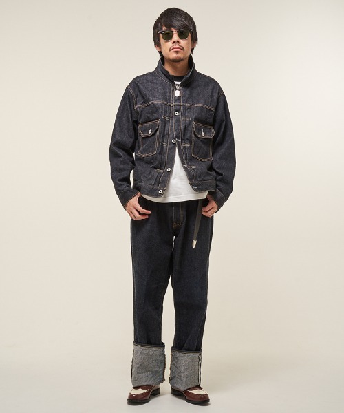 EFFECTEN（エフェクテン）の「mp14165- TYPE-6 DENIM PANTS デニムパンツ(ef404-02)（デニムパンツ・メンズ・インディゴブルー・L/M）」の9枚目の写真