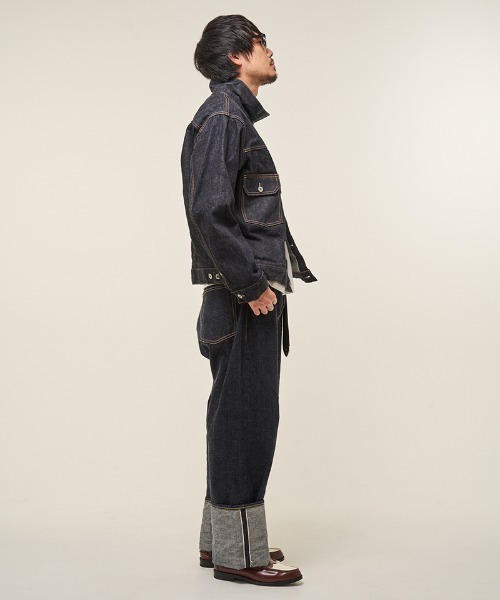 EFFECTEN（エフェクテン）の「mp14165- TYPE-6 DENIM PANTS デニムパンツ(ef404-02)（デニムパンツ・メンズ・インディゴブルー・L/M）」の10枚目の写真