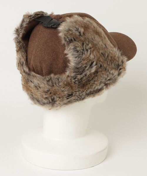 Ruben（ルーベン）の「RUBEN WOOL LIKED EARCOVER CAP ファー パイロットキャップ（キャップ・レディース・カーキ/ライトグレー/ブラック/ブラウン・FREE）」の10枚目の写真