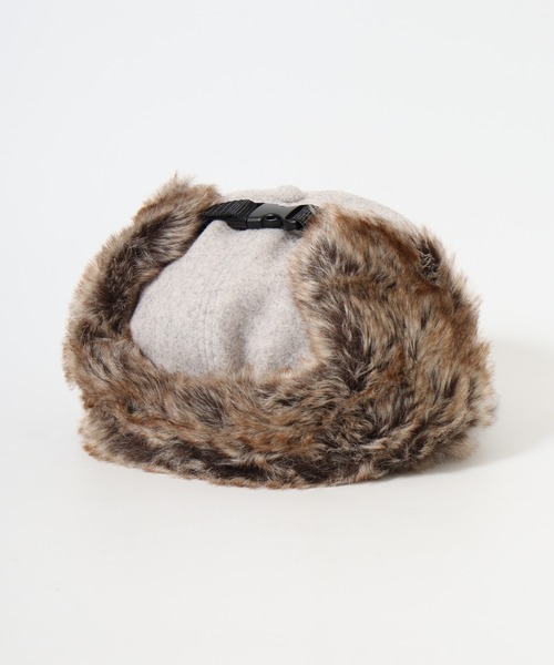 Ruben（ルーベン）の「RUBEN WOOL LIKED EARCOVER CAP ファー パイロットキャップ（キャップ・レディース・カーキ/ライトグレー/ブラック/ブラウン・FREE）」の21枚目の写真