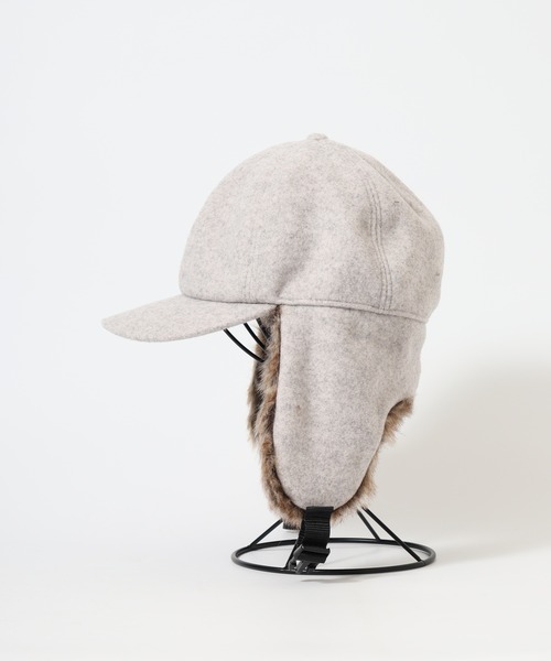 Ruben（ルーベン）の「RUBEN WOOL LIKED EARCOVER CAP ファー パイロットキャップ（キャップ・レディース・カーキ/ライトグレー/ブラック/ブラウン・FREE）」の12枚目の写真