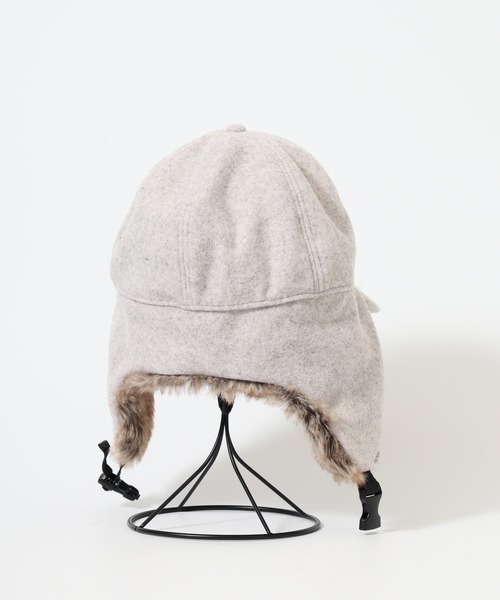 Ruben（ルーベン）の「RUBEN WOOL LIKED EARCOVER CAP ファー パイロットキャップ（キャップ・レディース・カーキ/ライトグレー/ブラック/ブラウン・FREE）」の13枚目の写真