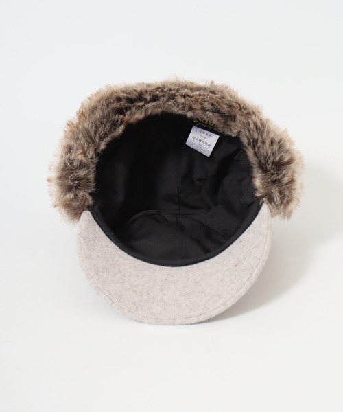 Ruben（ルーベン）の「RUBEN WOOL LIKED EARCOVER CAP ファー パイロットキャップ（キャップ・レディース・カーキ/ライトグレー/ブラック/ブラウン・FREE）」の22枚目の写真