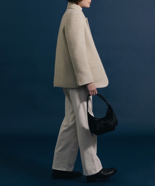 NOTHING WRITTEN(ナッシングリトゥン)の「NOTHING WRITTEN / ナッシングリトゥン Calf-hair shoulder mini bag ショルダーバッグ(ショルダーバッグ・レディース・ブラック・FREE)」の13枚目の写真