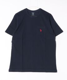 【U.S. POLO ASSN】ワンポイント刺繍コットンTシャツ