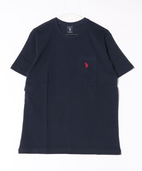 U.S. POLO ASSN.(ユーエスポロアッスン)の「【U.S. POLO ASSN】ワンポイント刺繍コットンTシャツ(Tシャツ/カットソー・メンズ・ネイビー/ブラック/ホワイト/イエロー・LARGE/X-LARGE/MEDIUM/SMALL)」の3枚目の写真