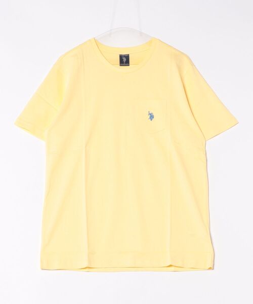 U.S. POLO ASSN.(ユーエスポロアッスン)の「【U.S. POLO ASSN】ワンポイント刺繍コットンTシャツ(Tシャツ/カットソー・メンズ・ネイビー/ブラック/ホワイト/イエロー・LARGE/X-LARGE/MEDIUM/SMALL)」の4枚目の写真