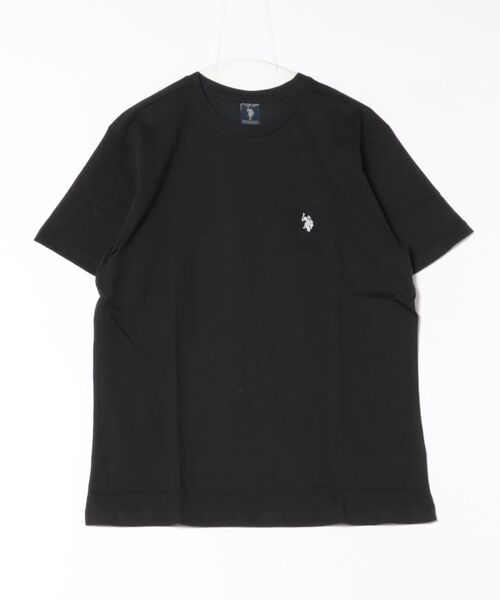 U.S. POLO ASSN.(ユーエスポロアッスン)の「【U.S. POLO ASSN】ワンポイント刺繍コットンTシャツ(Tシャツ/カットソー・メンズ・ネイビー/ブラック/ホワイト/イエロー・LARGE/X-LARGE/MEDIUM/SMALL)」の2枚目の写真