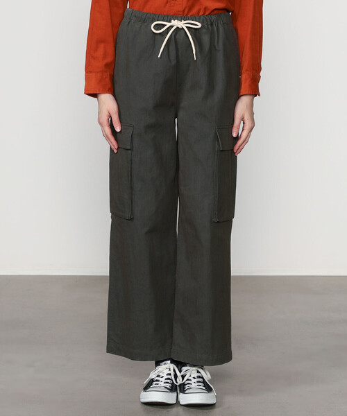 DANTON（ダントン）の「DANTON | コットンナイロン カーゴパンツ WOMEN（カーゴパンツ・レディース・グレー/ダークグレー・36）」の11枚目の写真