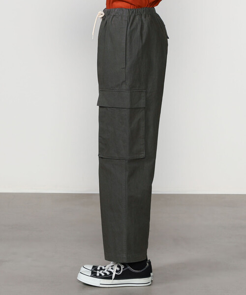 DANTON（ダントン）の「DANTON | コットンナイロン カーゴパンツ WOMEN（カーゴパンツ・レディース・グレー/ダークグレー・36）」の12枚目の写真