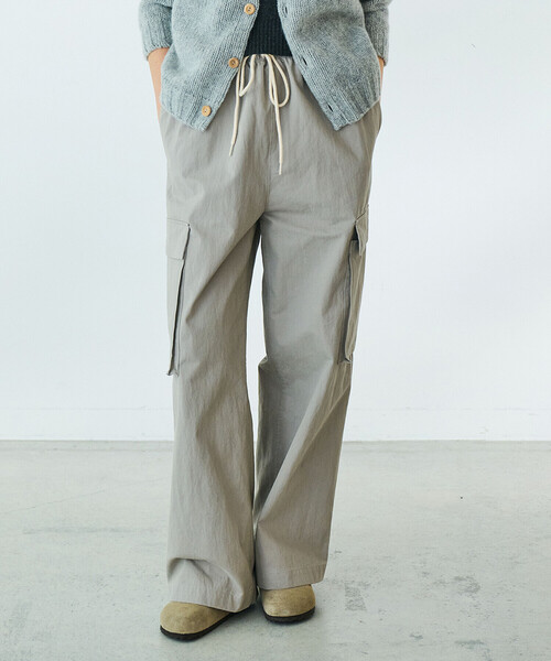 DANTON（ダントン）の「DANTON | コットンナイロン カーゴパンツ WOMEN（カーゴパンツ・レディース・グレー/ダークグレー・36）」の16枚目の写真