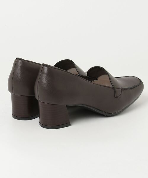BARNSsohostreet(バーンズソーホーストリート)の「プレタポルテ PRET-A PORTER ヒールローファー パンプス pret-a 9515(パンプス・レディース・ブラック/ダークブラウン・22.5cm/23.0cm/23.5cm/24.0cm/24.5cm)」の3枚目の写真