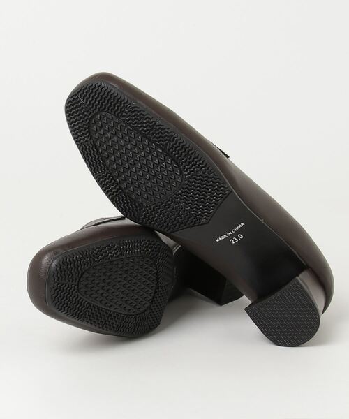 BARNSsohostreet(バーンズソーホーストリート)の「プレタポルテ PRET-A PORTER ヒールローファー パンプス pret-a 9515(パンプス・レディース・ブラック/ダークブラウン・22.5cm/23.0cm/23.5cm/24.0cm/24.5cm)」の4枚目の写真