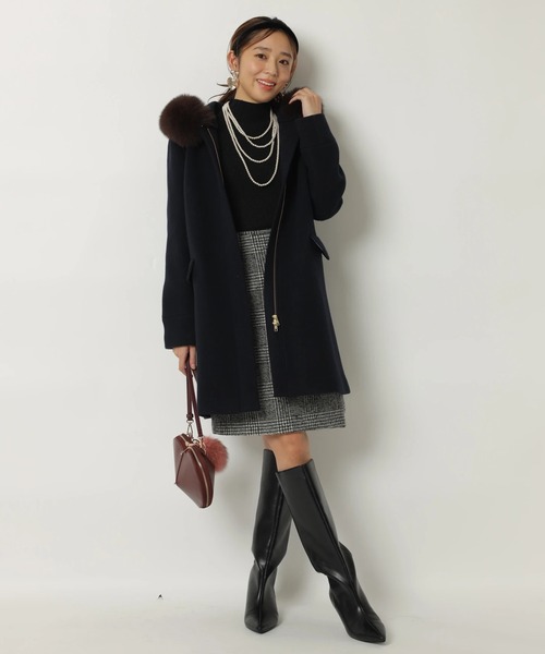 JUSGLITTY（ジャスグリッティー）の「サイドベルトミニスカート（スカート・レディース・レッド/ブラックミックス・2/1/0）」の19枚目の写真