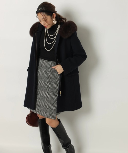 JUSGLITTY（ジャスグリッティー）の「サイドベルトミニスカート（スカート・レディース・レッド/ブラックミックス・2/1/0）」の20枚目の写真