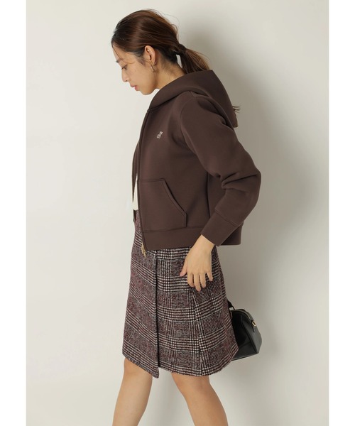 JUSGLITTY（ジャスグリッティー）の「サイドベルトミニスカート（スカート・レディース・レッド/ブラックミックス・2/1/0）」の11枚目の写真