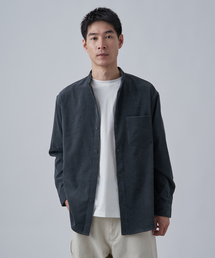 B.C STOCK | CAVE 21ウェル コーデュロイバンドカラーシャツ(シャツ/ブラウス)