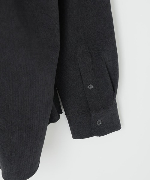 B.C STOCK（ベーセーストック）の「CAVE 21ウェル コーデュロイバンドカラーシャツ（シャツ/ブラウス・メンズ・ブラック/アイボリー/チャコールグレー/ブラウン・LARGE/MEDIUM）」の17枚目の写真