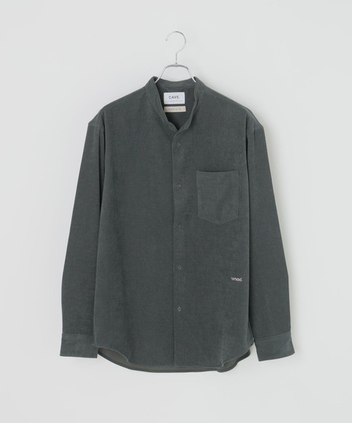B.C STOCK（ベーセーストック）の「CAVE 21ウェル コーデュロイバンドカラーシャツ（シャツ/ブラウス・メンズ・ブラック/アイボリー/チャコールグレー/ブラウン・LARGE/MEDIUM）」の13枚目の写真