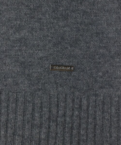 Diagram（ダイアグラム）の「ウールフードニットカーディガン（カーディガン/ボレロ・レディース・キナリ/ブラック/グレー/ボルドー・36）」の17枚目の写真