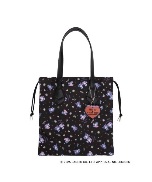 ANNA SUI(アナスイ)の「ANNA SUI × MY MELODY & KUROMI トートバッグ(トートバッグ・レディース・ブラック・FREE)」の1枚目の写真