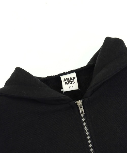 ANAP kids（アナップキッズ）の「ラウンジウェアー 裏毛 パーカー【親子お揃い】【ジュニアお揃い】（パーカー・キッズ・ピンク/ブラック/グレー・110/120/130）」の11枚目の写真