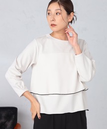 GALLORIA | 配色布帛使いプルオーバー(Tシャツ/カットソー)