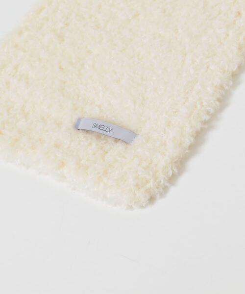 SMELLY（スメリー）の「ボアニットマフラー（マフラー・レディース・グレー/アイボリー/ブラック/ベージュ・-）」の12枚目の写真