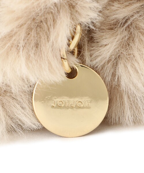 SHOO・LA・RUE(シューラルー)の「ファーチャームポーチ(チャーム・レディース・ブラウン系/ライトベージュ・00)」の6枚目の写真