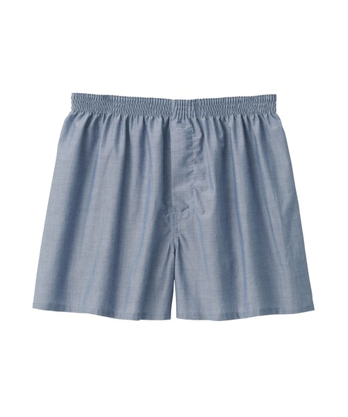 無印良品（ムジルシリョウヒン）の「紳士　なめらか　前開きトランクス（トランクス・メンズ・ネイビー系1/ダークグレー/ネイビー/ブルー系/ネイビー系・S/M/L/XL）」の4枚目の写真