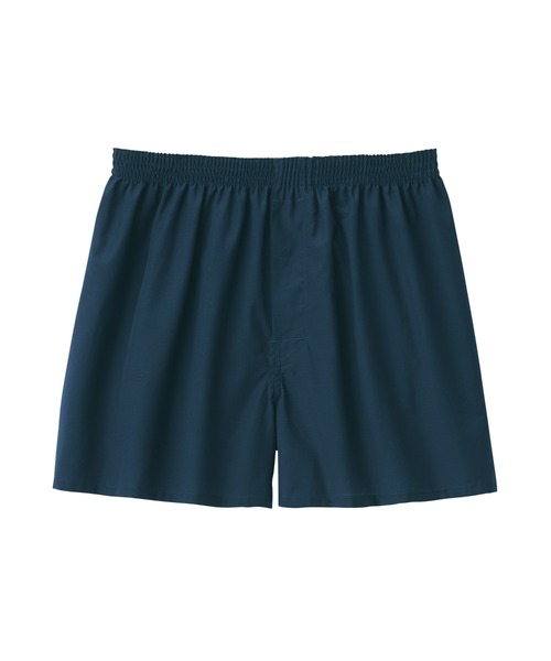 無印良品（ムジルシリョウヒン）の「紳士　なめらか　前開きトランクス（トランクス・メンズ・ネイビー系1/ダークグレー/ネイビー/ブルー系/ネイビー系・S/M/L/XL）」の3枚目の写真