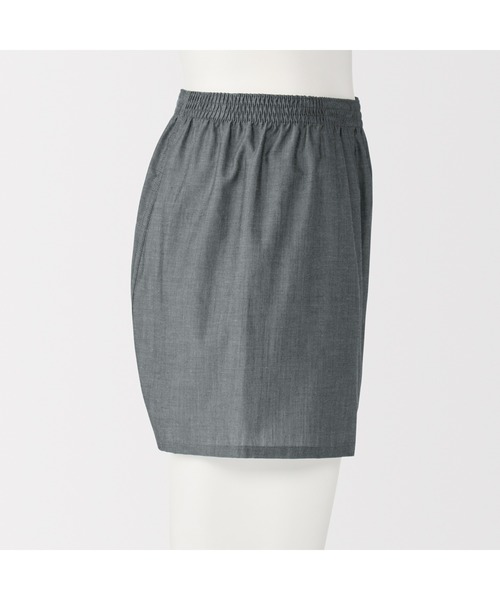 無印良品（ムジルシリョウヒン）の「紳士　なめらか　前開きトランクス（トランクス・メンズ・ネイビー系1/ダークグレー/ネイビー/ブルー系/ネイビー系・S/M/L/XL）」の7枚目の写真