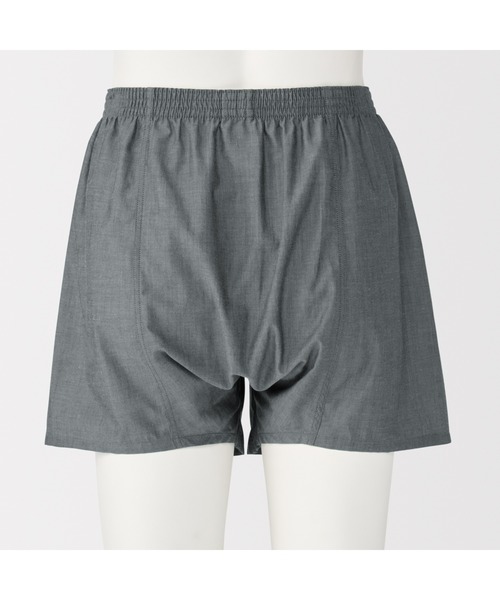 無印良品（ムジルシリョウヒン）の「紳士　なめらか　前開きトランクス（トランクス・メンズ・ネイビー系1/ダークグレー/ネイビー/ブルー系/ネイビー系・S/M/L/XL）」の8枚目の写真