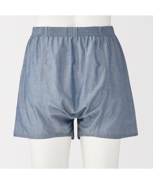 無印良品（ムジルシリョウヒン）の「紳士　なめらか　前開きトランクス（トランクス・メンズ・ネイビー系1/ダークグレー/ネイビー/ブルー系/ネイビー系・S/M/L/XL）」の20枚目の写真