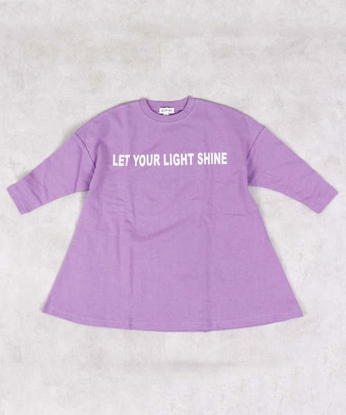 LSP WOW（エルエスピーワオ）の「【LSP WOW!】裏毛BIGプリントワンピース（ワンピース・キッズ・チャコール/ベージュ/ラベンダー/ピンク・120/110/100/90/80/130）」の18枚目の写真