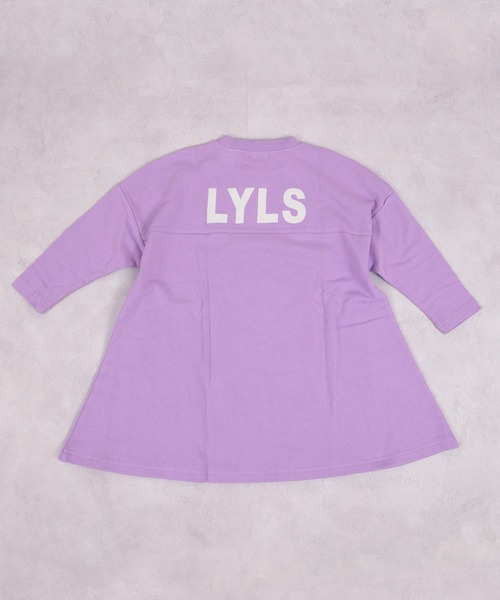 LSP WOW（エルエスピーワオ）の「【LSP WOW!】裏毛BIGプリントワンピース（ワンピース・キッズ・チャコール/ベージュ/ラベンダー/ピンク・120/110/100/90/80/130）」の19枚目の写真