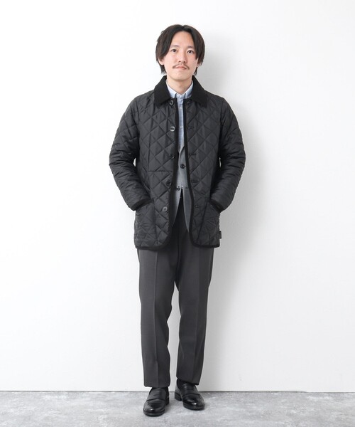 Traditional Weatherwear（トラディショナルウェザーウェア）の「【Traditional weatherwear】別注 WAVERLY キルティングジャケット 25AW（ブルゾン・メンズ・ネイビー/ブラック・36/38/40/42/44）」の5枚目の写真