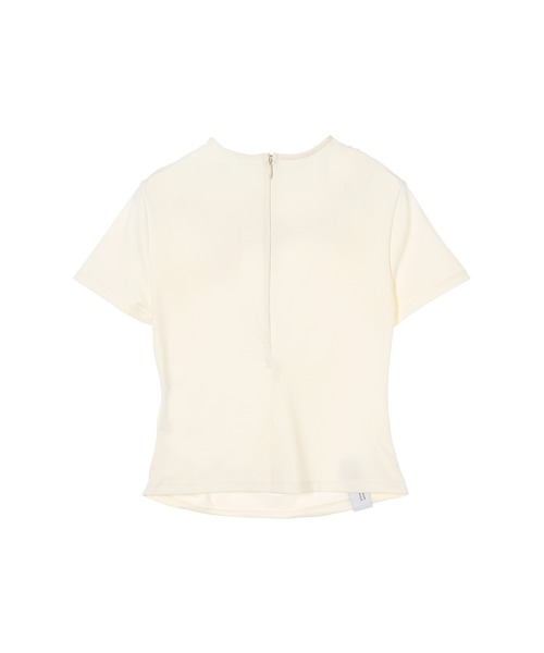 rokh（ロク）の「rokh TWISTED KNOT HALF SLEEVE TOP R0CA304（Tシャツ/カットソー・レディース・ホワイト/ブラック・34）」の3枚目の写真