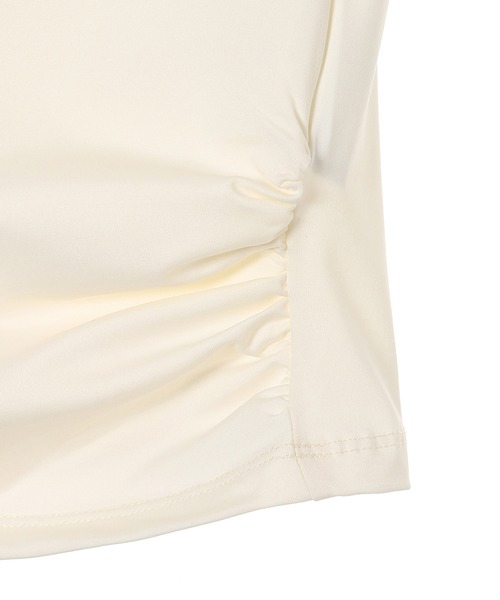 rokh（ロク）の「rokh TWISTED KNOT HALF SLEEVE TOP R0CA304（Tシャツ/カットソー・レディース・ホワイト/ブラック・34）」の8枚目の写真