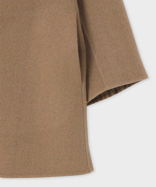 Paul Smith(ポールスミス)の「ウィメンズ シグネチャーストライプ ダブルフェイス コート / 255053 JK245N(ピーコート・レディース・キャメル・40/38)」の5枚目の写真