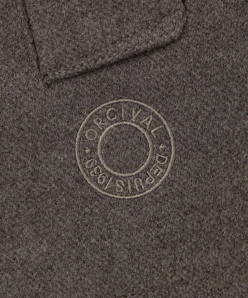 ORCIVAL(オーシバル)の「ORCIVAL | ブリティッシュツイード ノーカラーブルゾン WOMEN(ノーカラージャケット・レディース・ダークネイビー/ブラウン・1)」の9枚目の写真