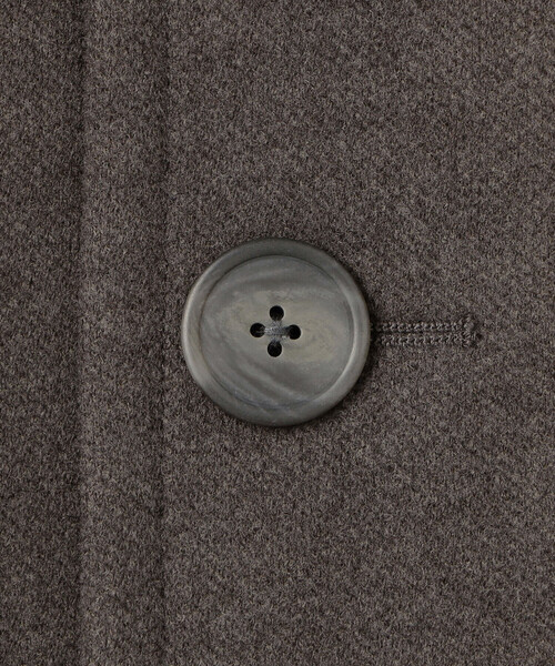 ORCIVAL(オーシバル)の「ORCIVAL | ブリティッシュツイード ノーカラーブルゾン WOMEN(ノーカラージャケット・レディース・ダークネイビー/ブラウン・1)」の7枚目の写真