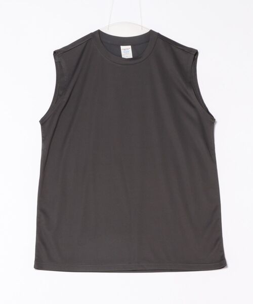 VIBGYOR（ヴィブジョー）の「United Athle/4.4オンス ドライスムース リサイクルポリエステル スリーブレスシャツ(CZ)（タンクトップ・メンズ・ネイビー/スミクロ・LARGE/SMALL）」の2枚目の写真