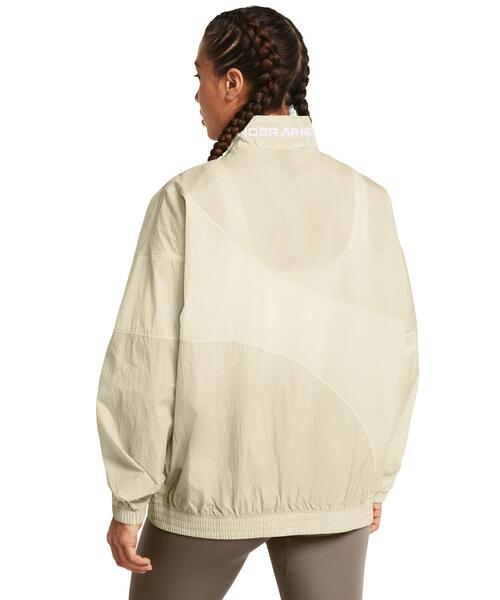 UNDER ARMOUR(アンダーアーマー)の「UAレガシー クリンクル ジャケット(トレーニング/レディース)(その他アウター・レディース・ベージュ・M/XL/L/S)」の2枚目の写真