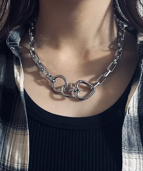 インフルエンサー Hiromu × SBG ハートシェイプ カラビナネックレス