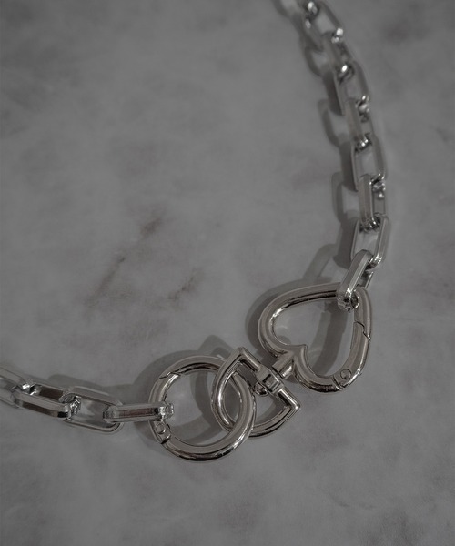 インフルエンサー Hiromu × SBG ハートシェイプ カラビナネックレス