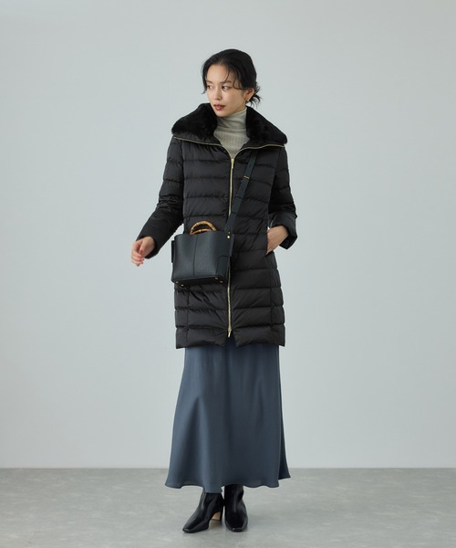 ロペ（ROPE’）/サテンロング丈ダウンコート/イージーケア サテンロング丈ダウンコート/イージーケア（ダウンジャケット/コート