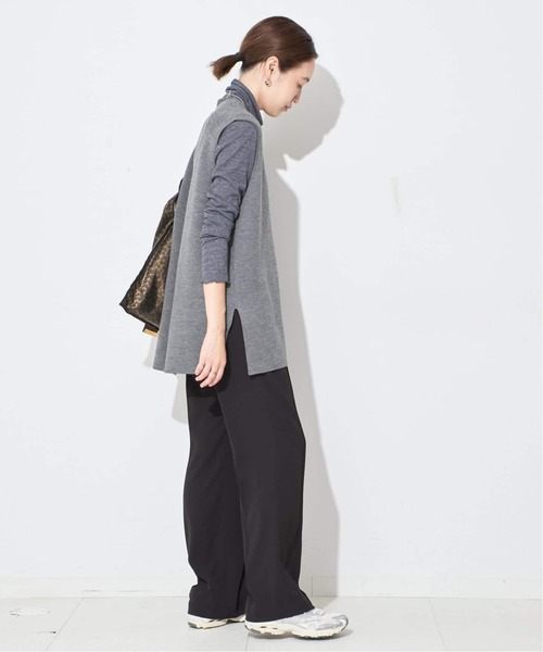 SLOBE IENA(スローブイエナ)の「《WEB限定/追加2》ダブルフェイスニットベスト(ベスト・レディース・ブラック/チャコールグレー・FREE)」の22枚目の写真
