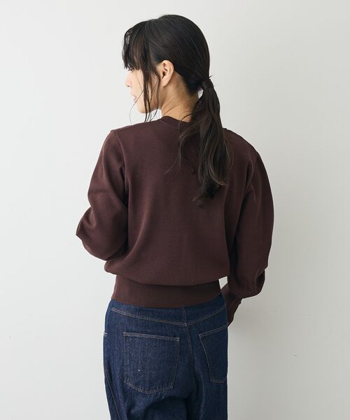 CRAFT STANDARD BOUTIQUE（クラフトスタンダードブティック）の「ロング袖リブコンパクトニットカーディガン（カーディガン/ボレロ・レディース・ブラック/ブラウン/イエロー・FREE）」の15枚目の写真