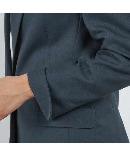 セール】【おうちで洗えるストレッチスーツ】【すぐ着られるパンツ裾